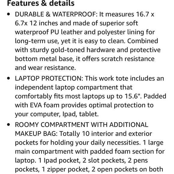 TOPDesign Laptop Bag for Women - Picture 3 of 7